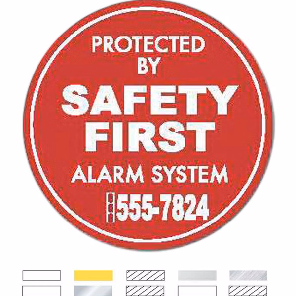 Weatherproof Circle Label