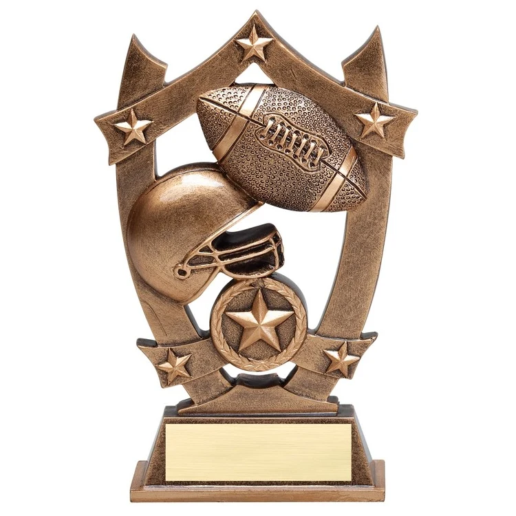 6-1/4" Football Stars Resin Award 1