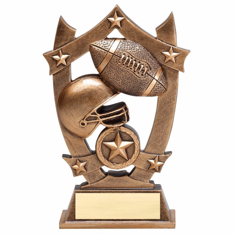 6-1/4" Football Stars Resin Award