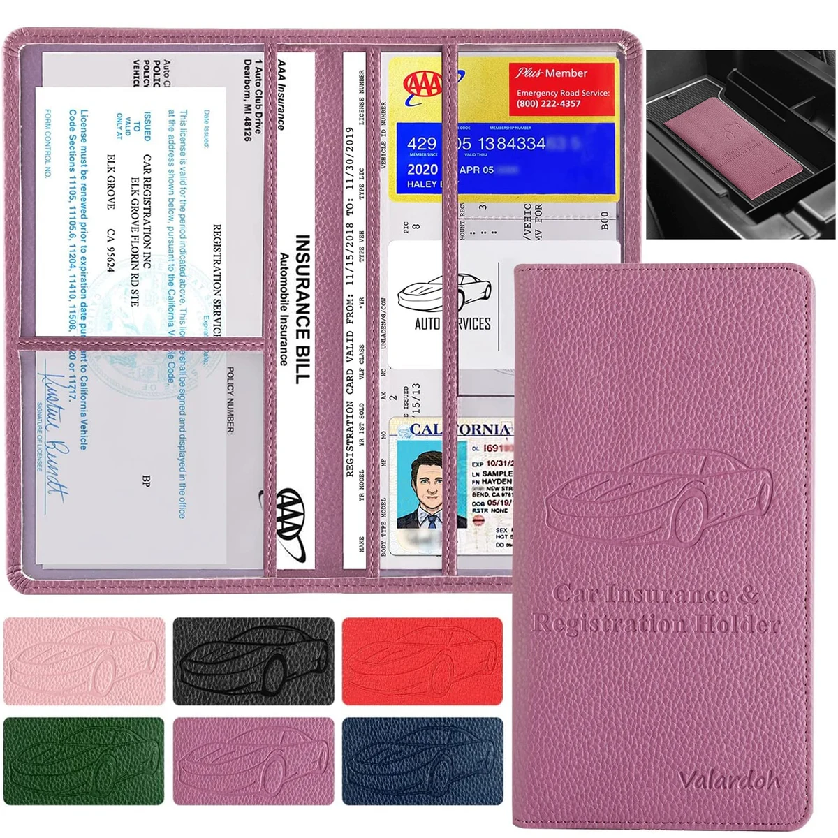 Car Registration and Insurance Card Holder 1