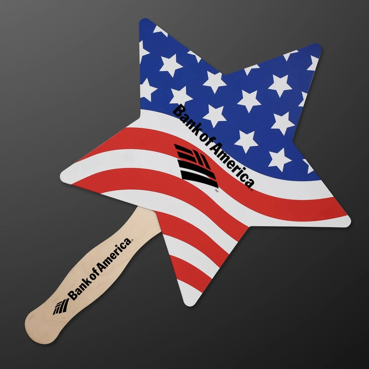 American Flag Star Hand Fan (Non-Light Up) 1