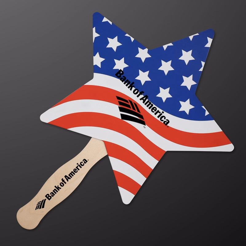 American Flag Star Hand Fan (Non-Light Up)