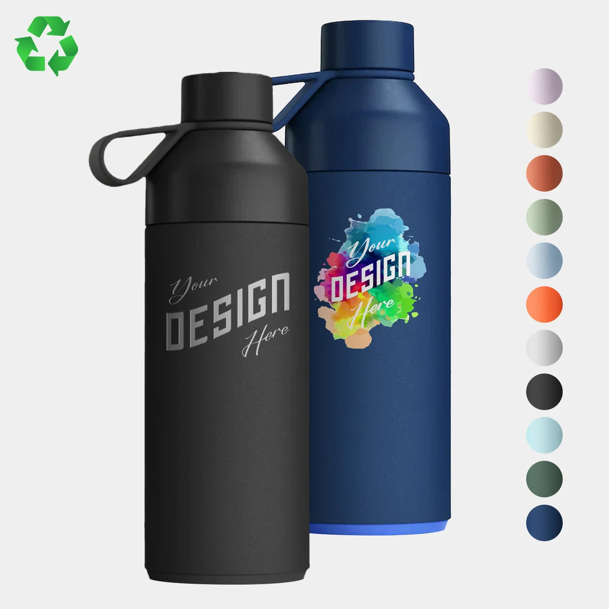 34 oz Ocean Bottle® Recycled Stainless Steel Vacuum Insulated Water Bottle, custom water bottle with logo imprint 1