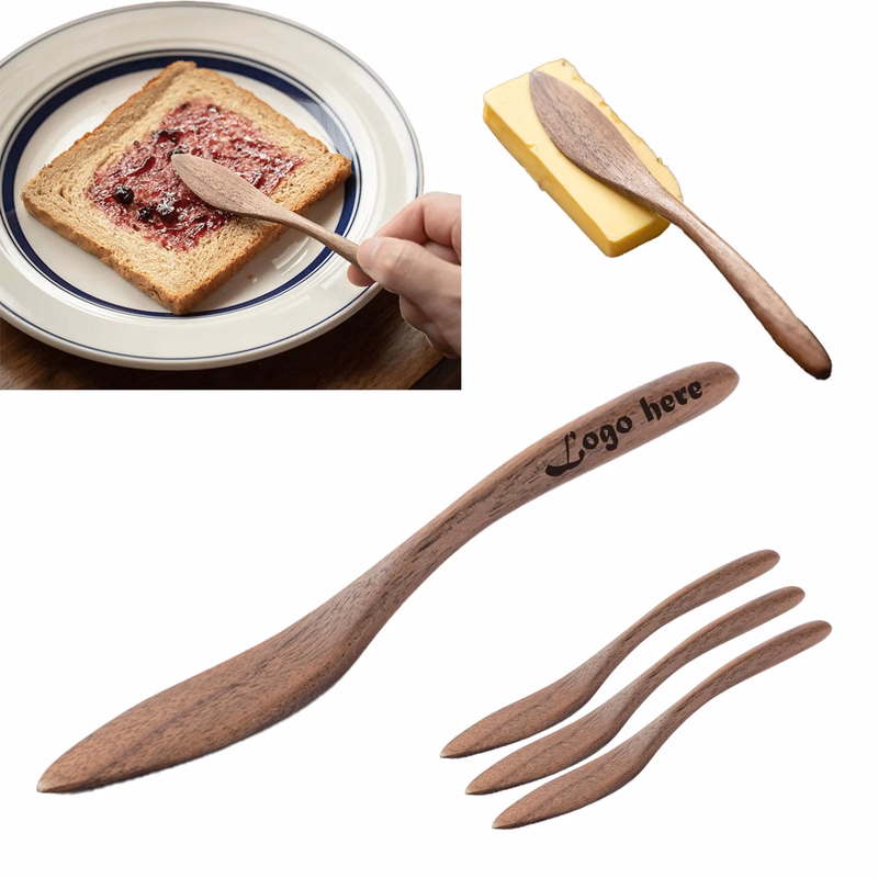 Multi-Purpose Black Walnut Butter Knife