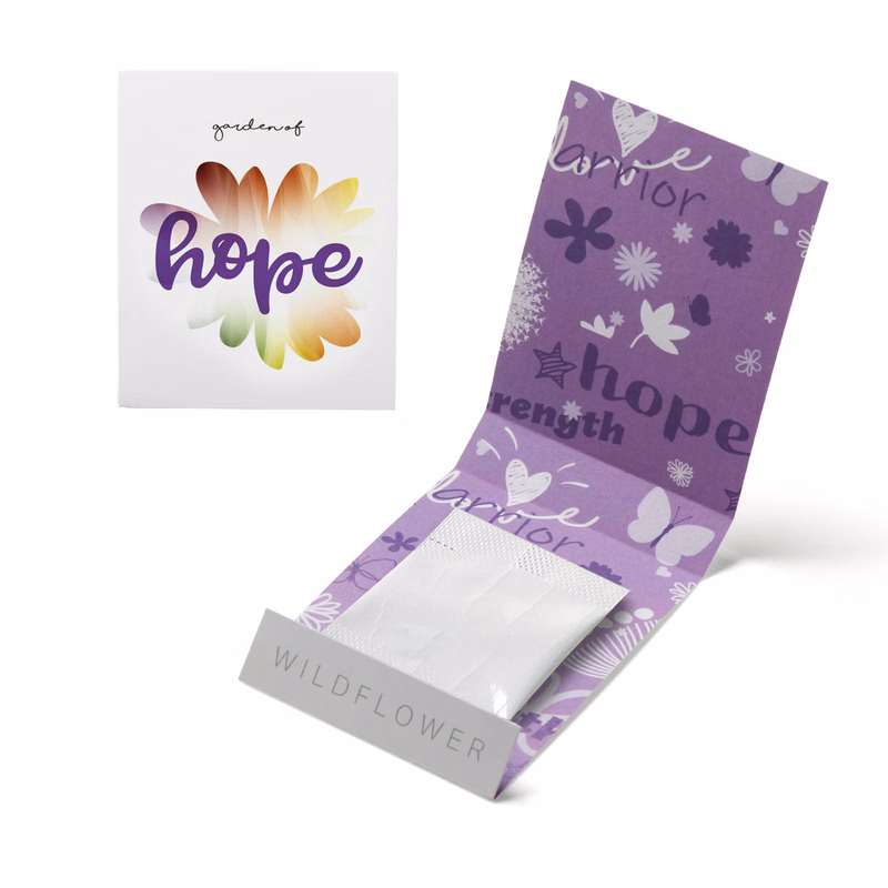 Purple Garden of Hope Matchbook