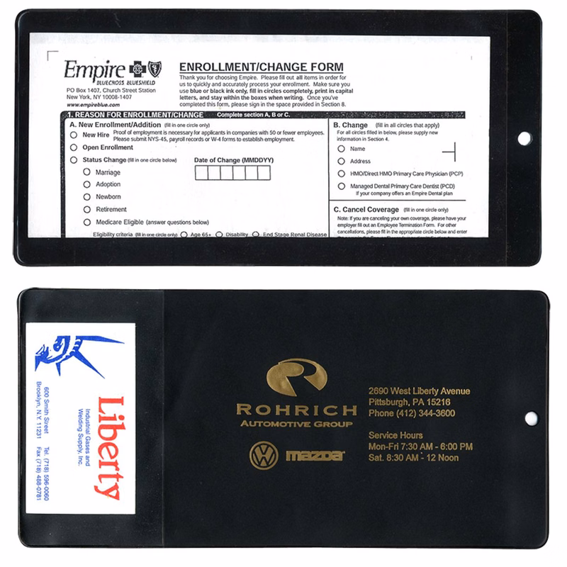 XL Policy Holder w/ Extra Pocket (opens on short side)