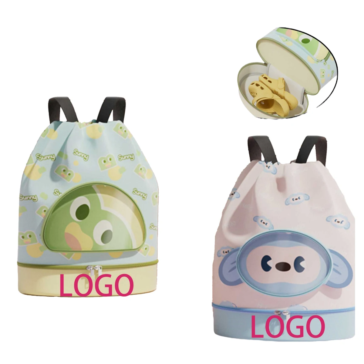 Cartoon Drawstring Waterproof Backpack 1