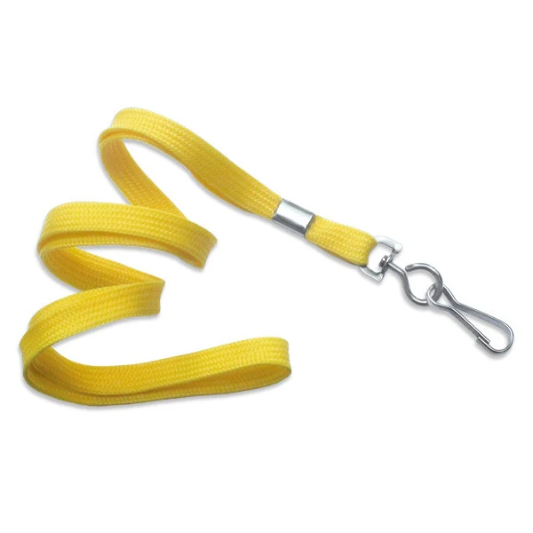 3/8" Blank Lanyard w/Swivel Hook (Yellow) 1