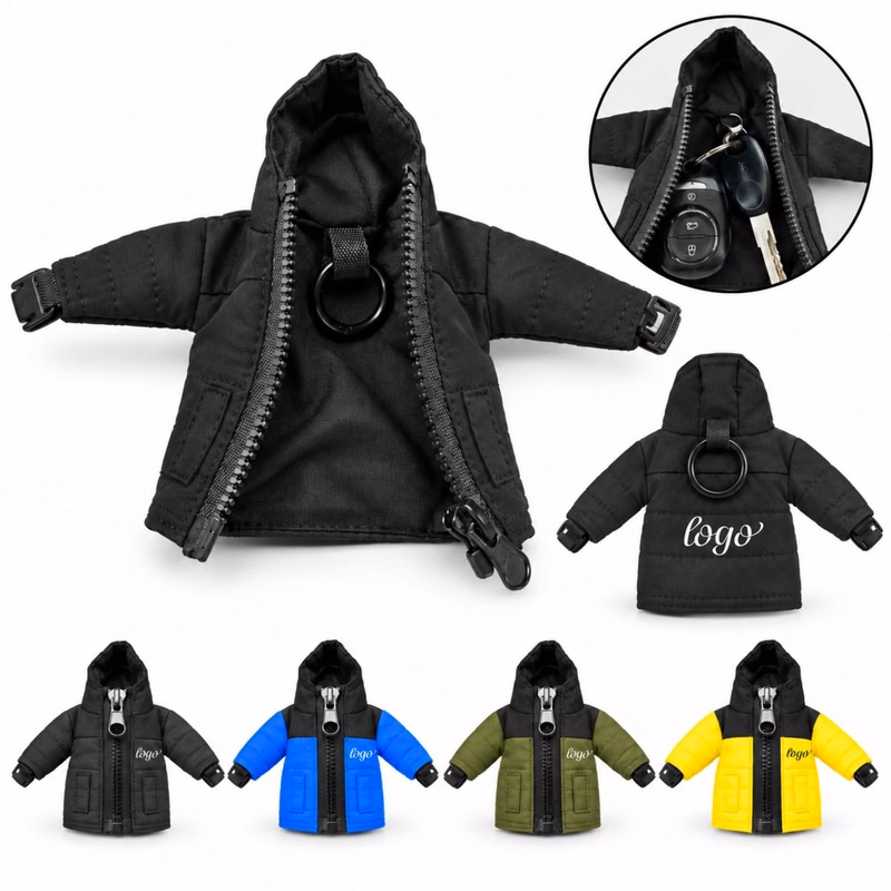 Mini Puffer Jacket Key Pouch