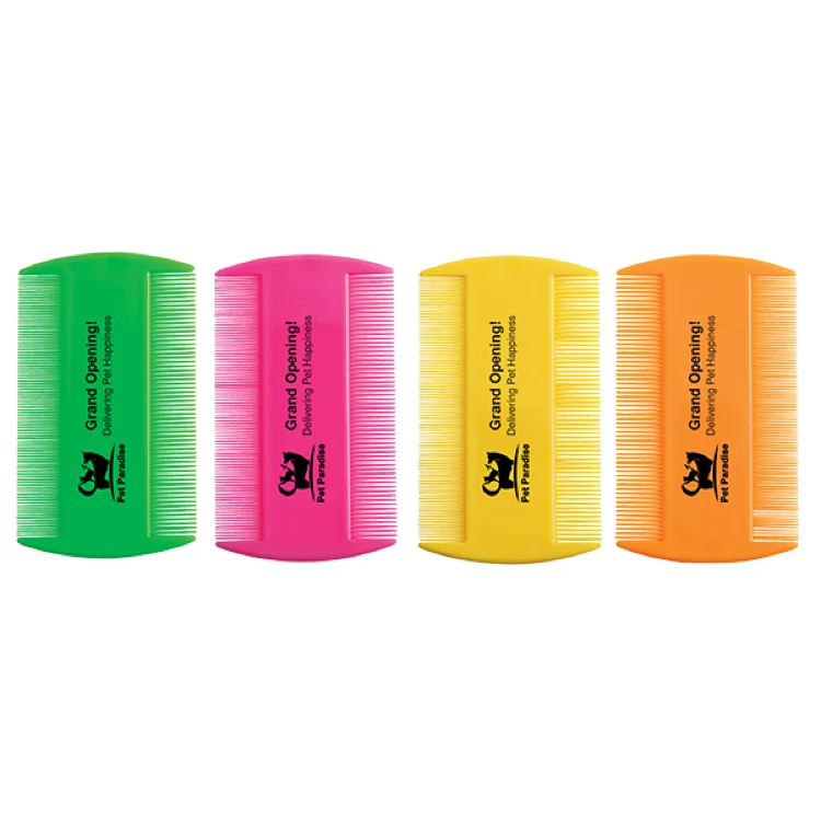 Assorted Neon Flea Comb (3.5" x 2.063") 1