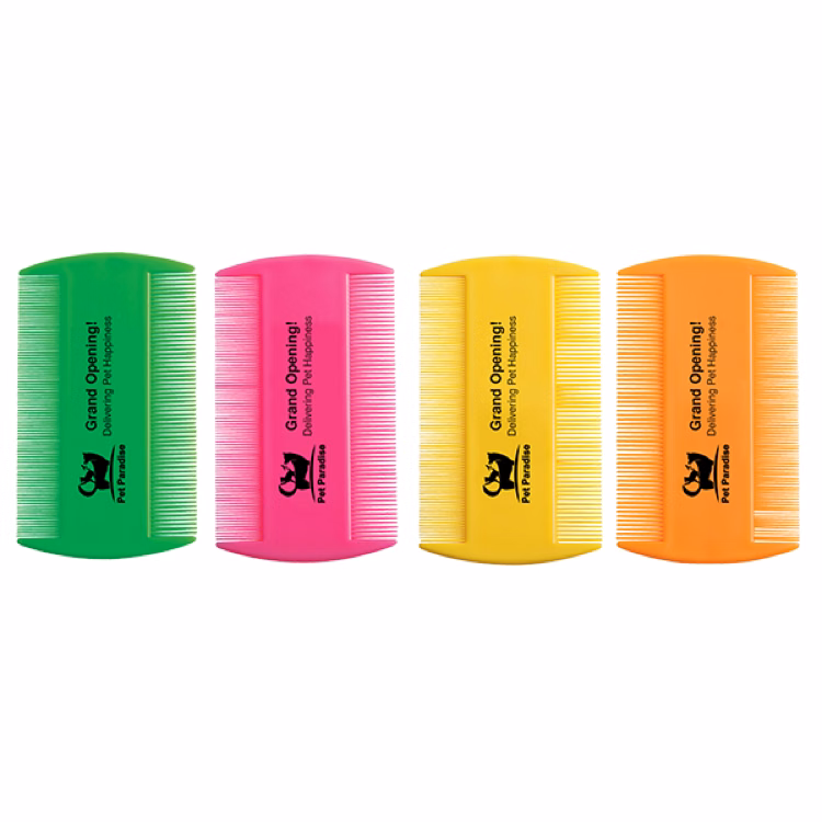 Assorted Neon Flea Comb (3.5" x 2.063")
