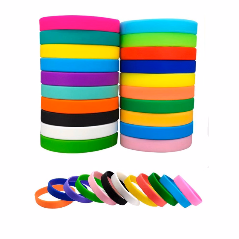 Colorful Custom Printed Silicone Wristbands
