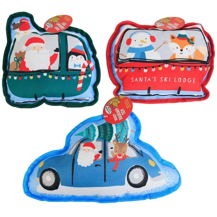 Christmas Plush Dog Toys - Assorted 1