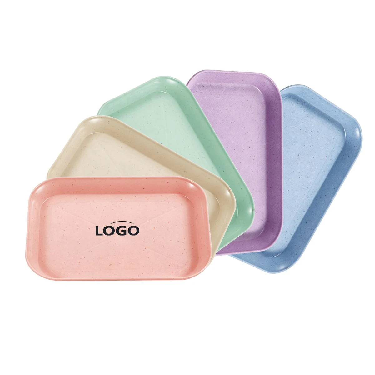 Wheat Straw Square Snack Tray 1