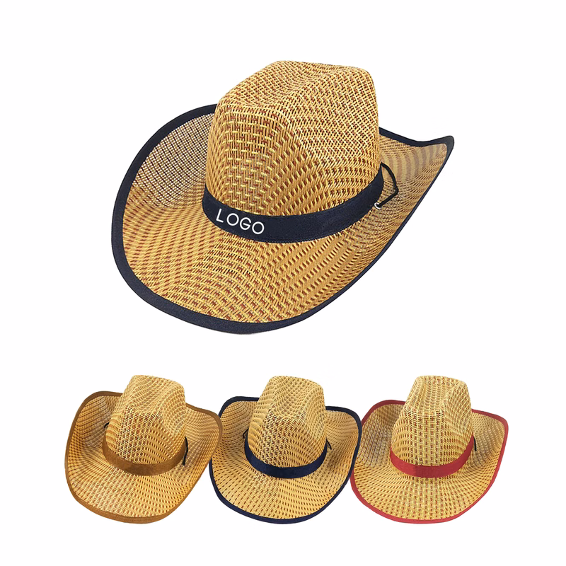 Western Style Cowboy Straw Hat