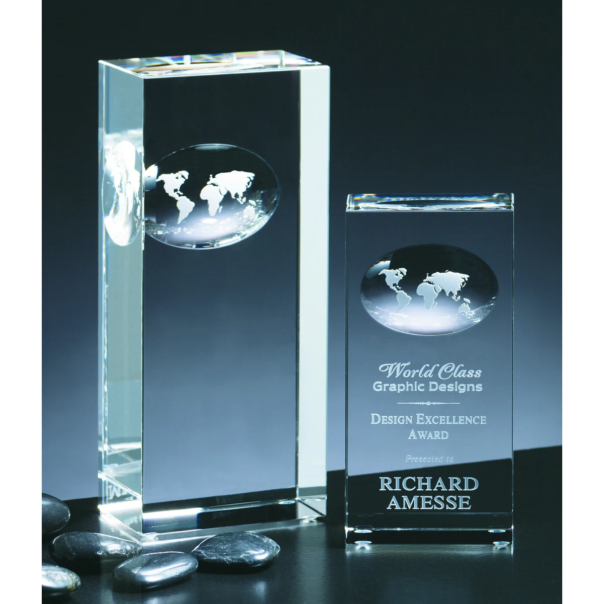 Crystal Atlas Award (2"x5"x1") 1