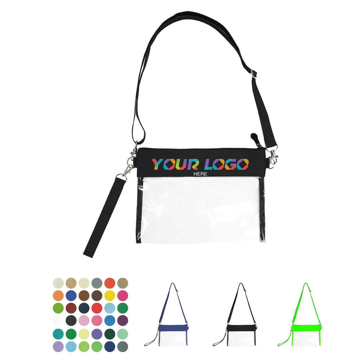 Transparent PVC Crossbody Bag 1