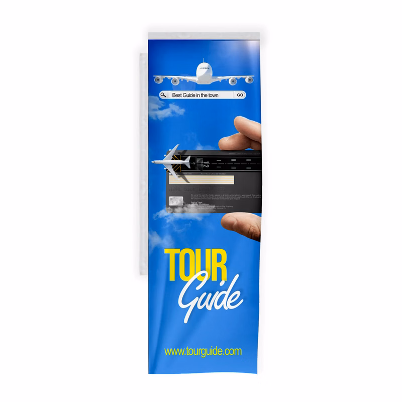 Custom 48" Rectangle Flag for Backpack Flags - Double Sided