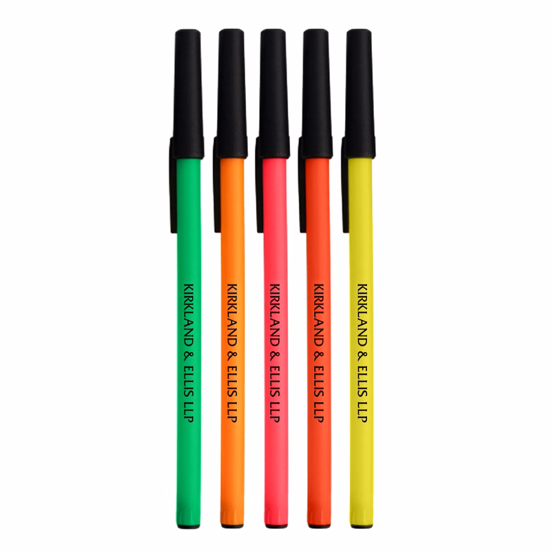 Union Printed - Basic Stick Pens Neon Colors
