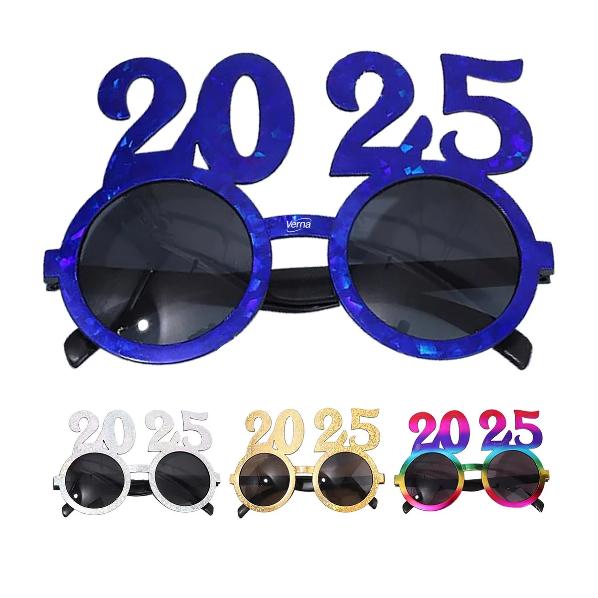 2025 New Year Round Shaped Party Glasses 1