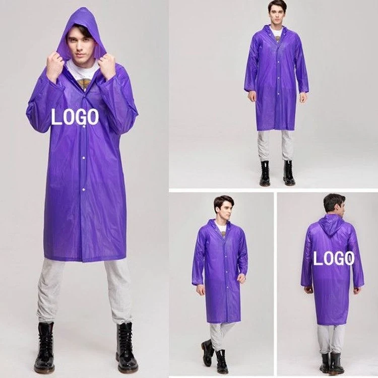 Transparent Reusable Rain Poncho/ Raincoat 1