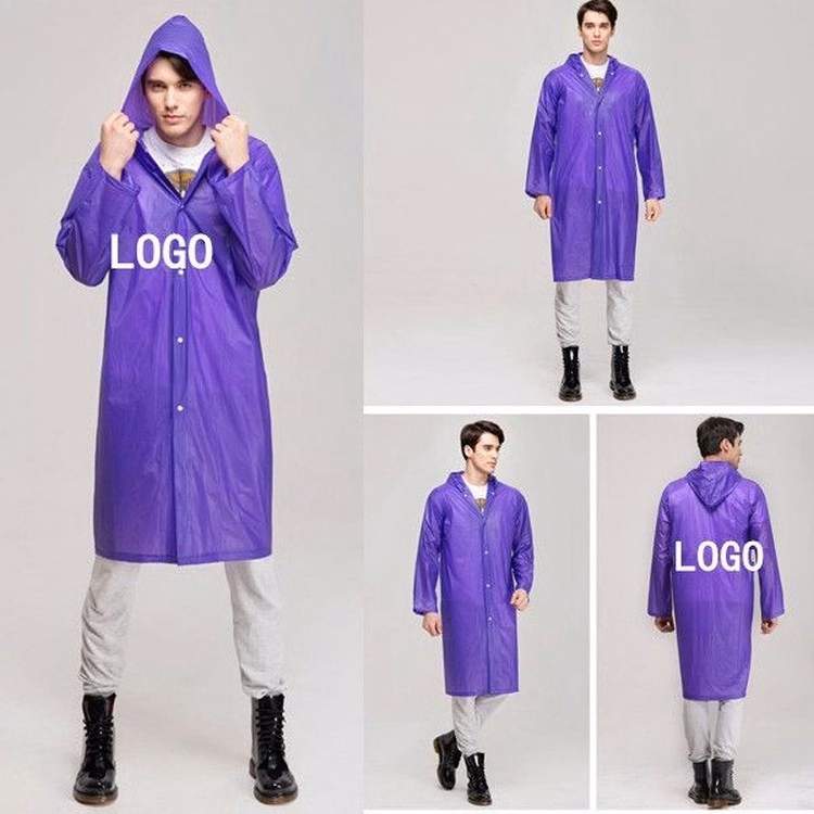 Transparent Reusable Rain Poncho/ Raincoat