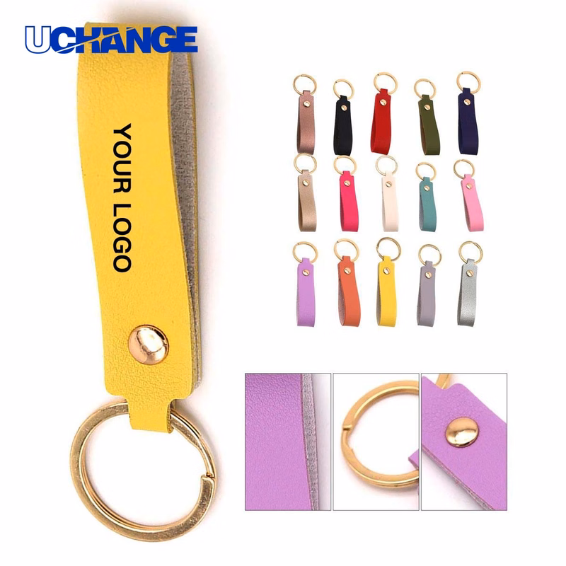 Leather Keychain Accessory for Car Home and Office Keys