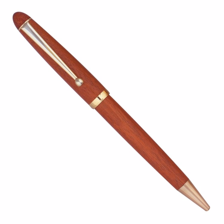Rosewood Laser Engraved Wooden Ball Point Pen