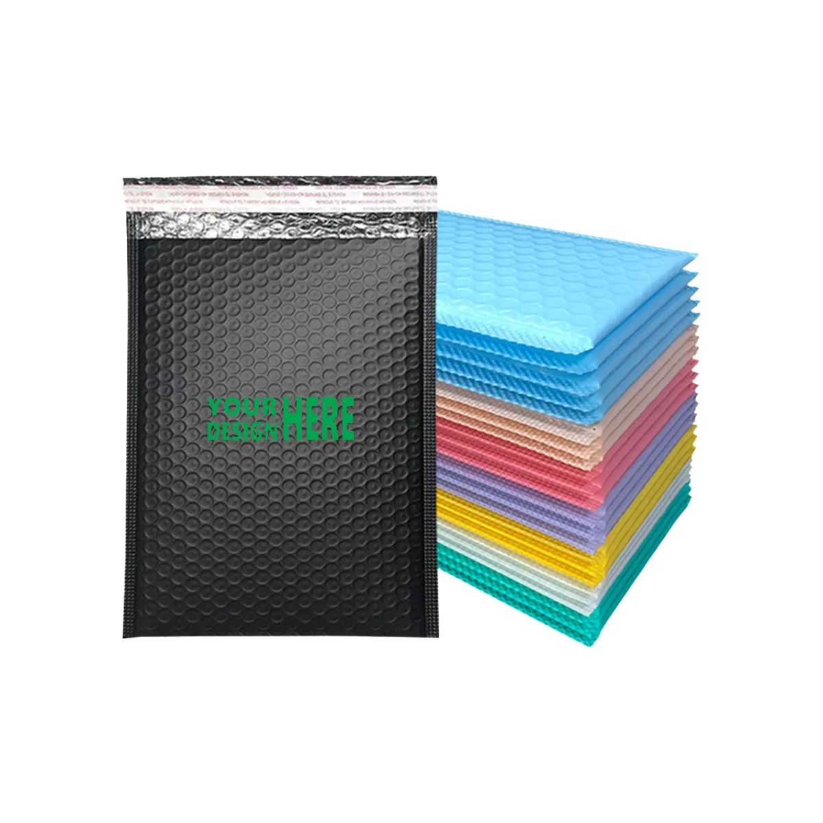 Multi-Colored Bubble Self-Adhesive Courier Bag 1