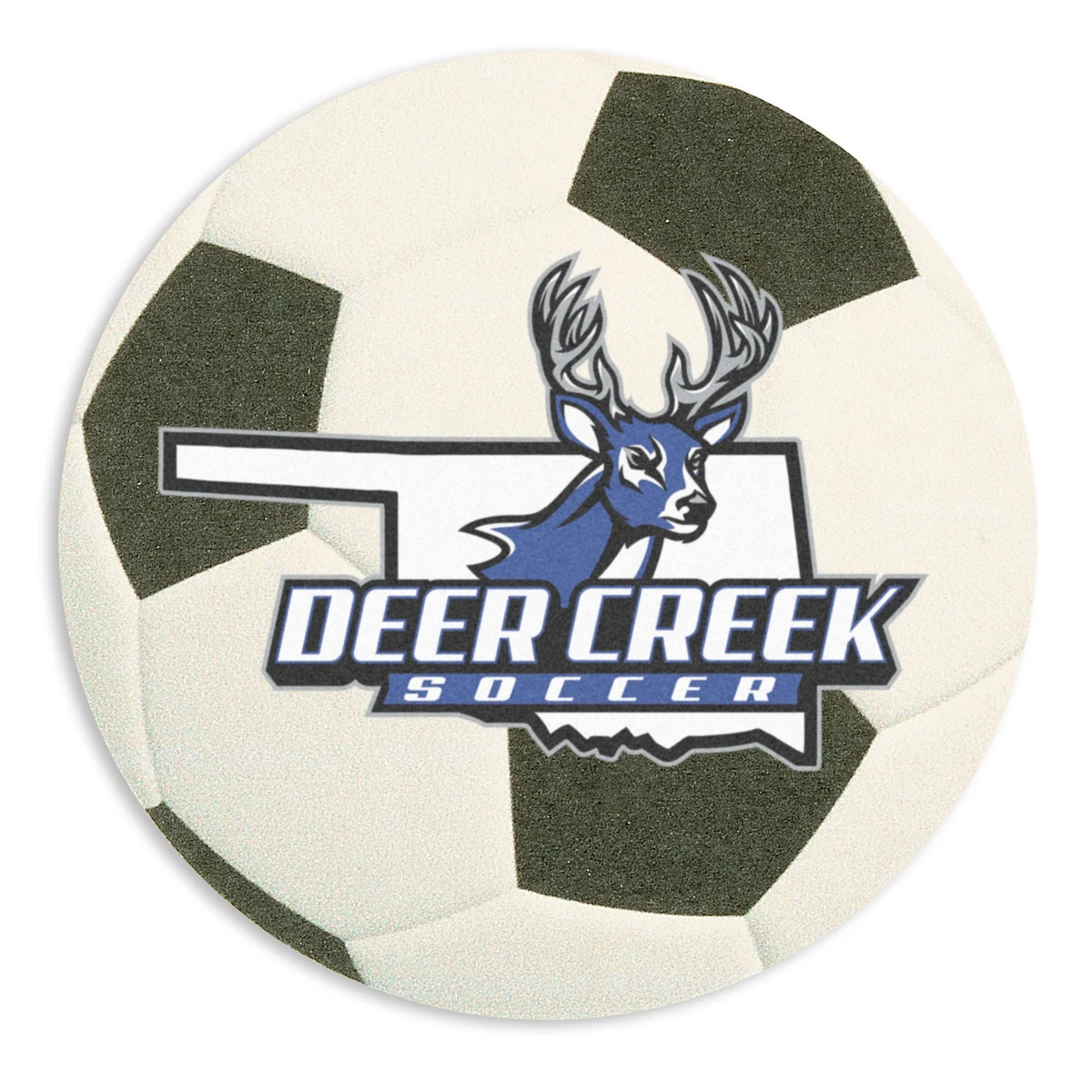 Full Color Process 60 Point Soccer Ball Pulp Board Coaster 1