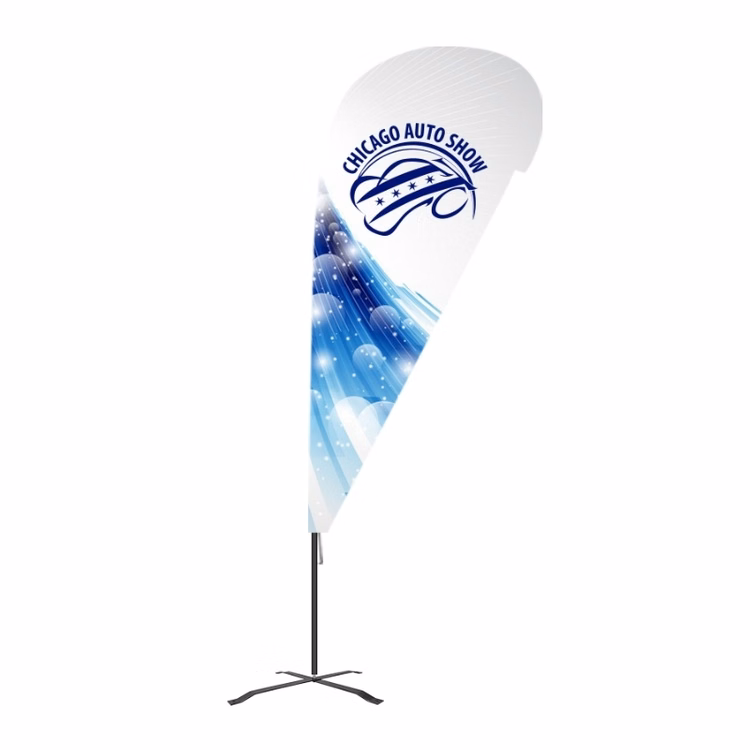 Flex Blade® G7 Teardrop Banner Kit, Single-Sided , Pro Sleeve - 6'event flag