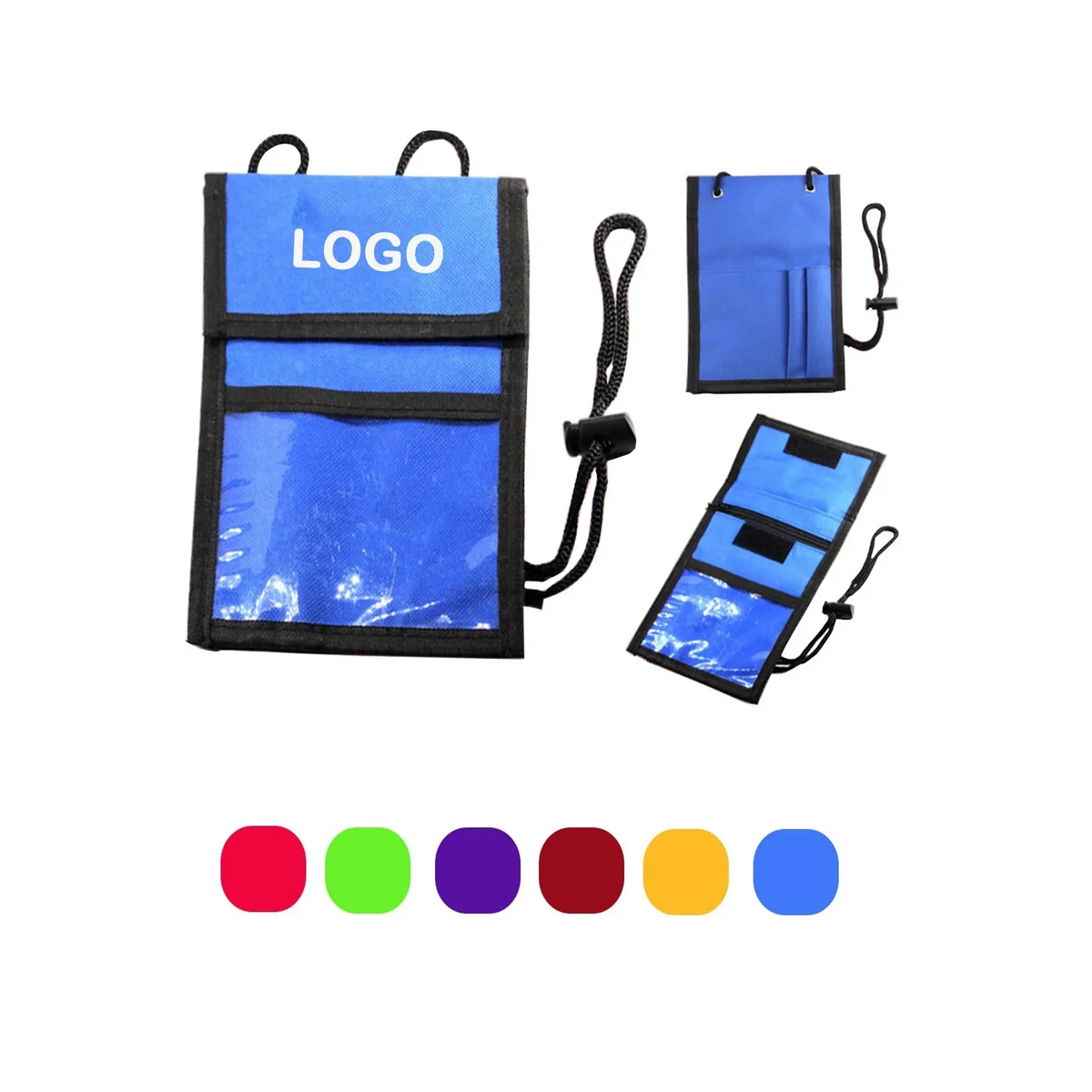 Nylon Neck Wallet Badge Holder 1