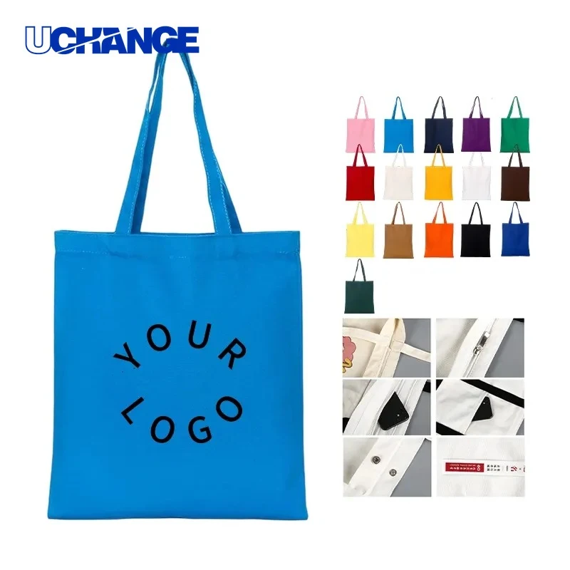 Polyester Cotton Tote Bag, custom tote bag with logo imprint 1