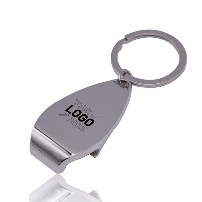 Zinc Alloy Bottle Opener With Key Ring