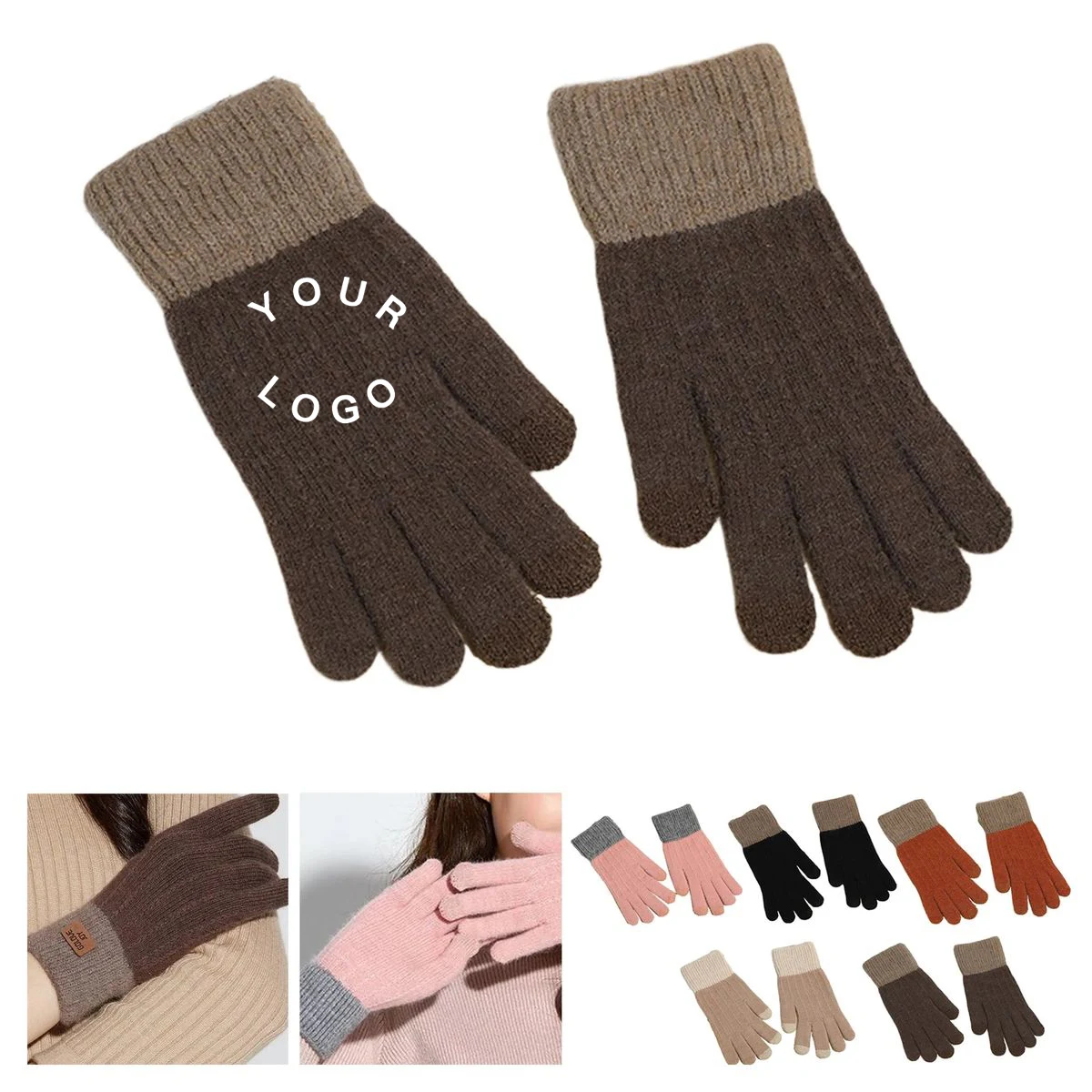 Soft Wool Touchscreen Fleece Gloves 1