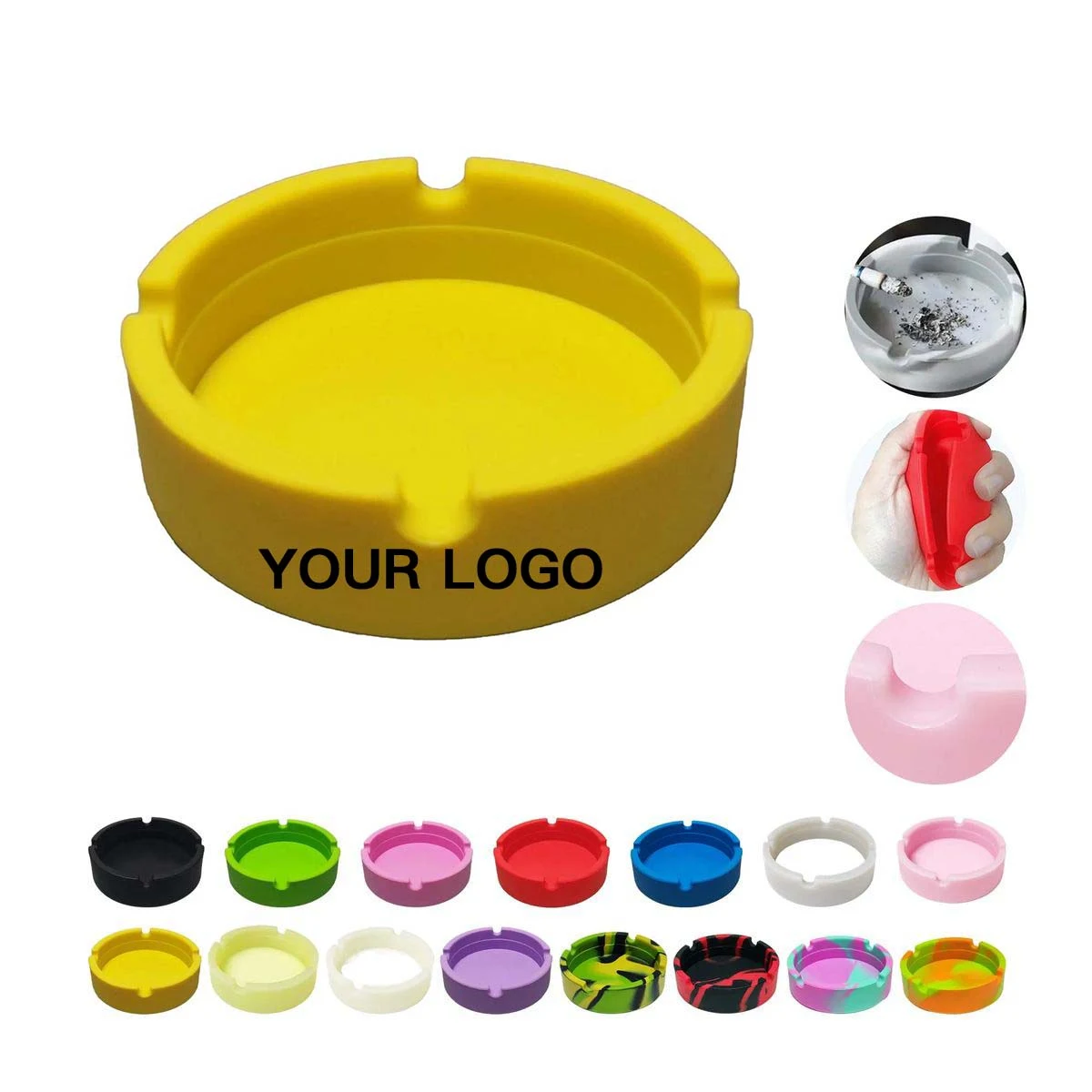 Portable Silicone Ashtray with Easy Clean Design 1