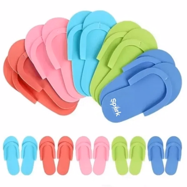 Custom Lightweight EVA Anti-Slip Pedicure Slippers — Spa & Wellness Event Giveaway