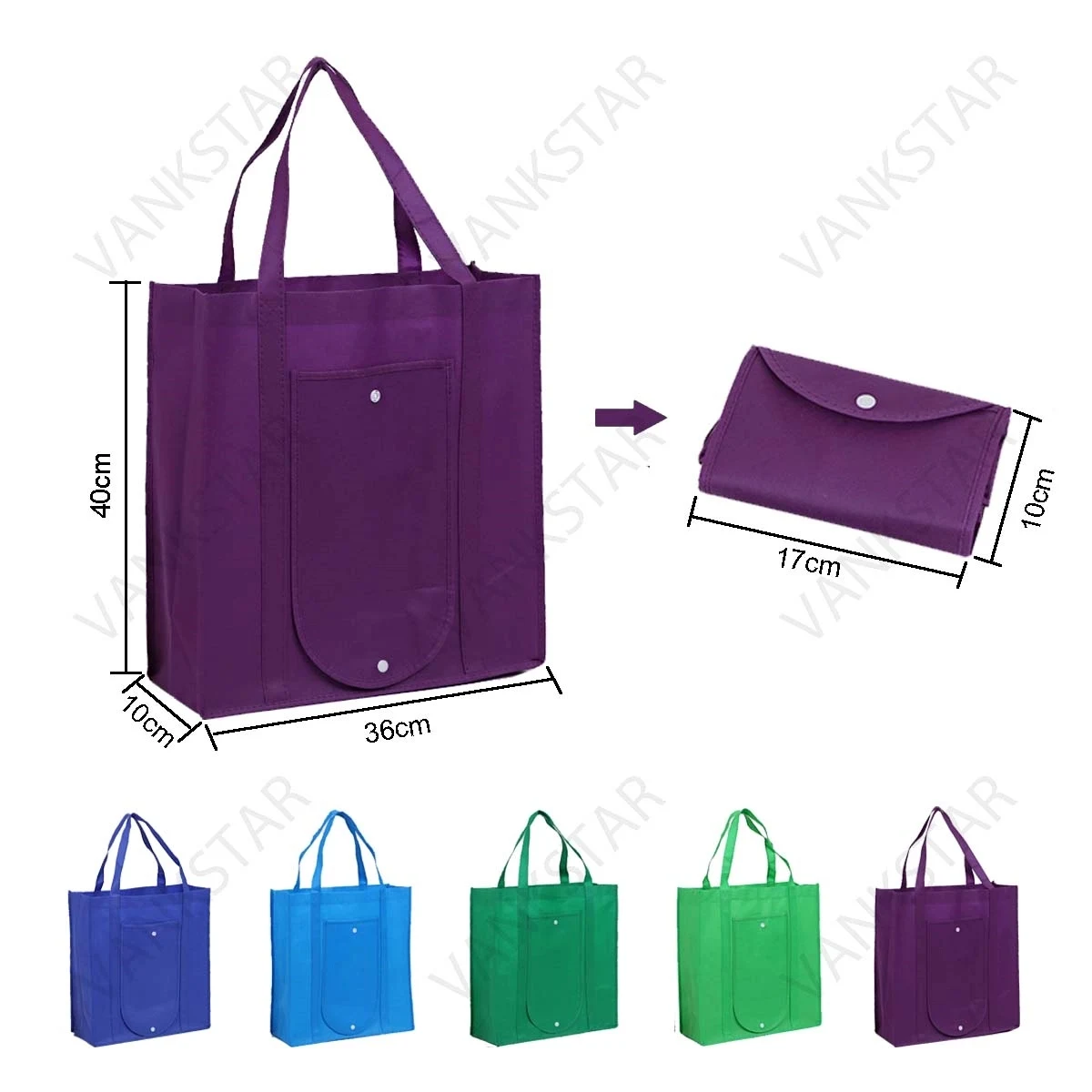 Non-Woven Foldable Shopping Tote Bag 1