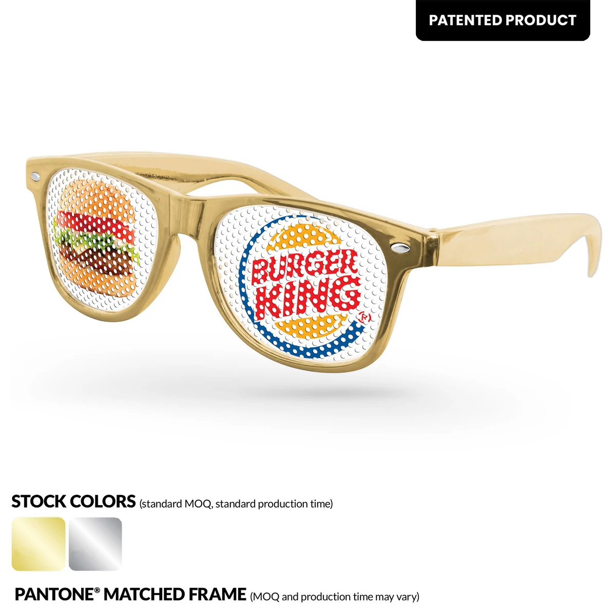 Metallic Retro Pinhole Sunglasses 1