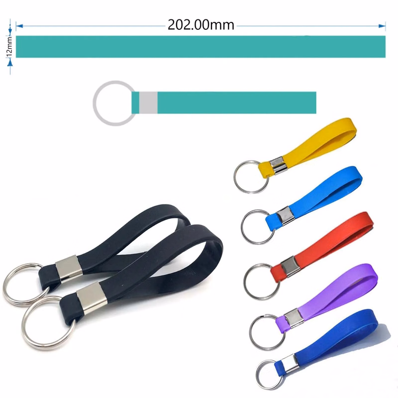 Silicone Keychain Bracelet Inspirational Key Ring