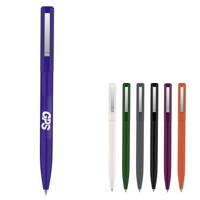 5 1/2 " Unicolor Plastic Medium Point Pen 1