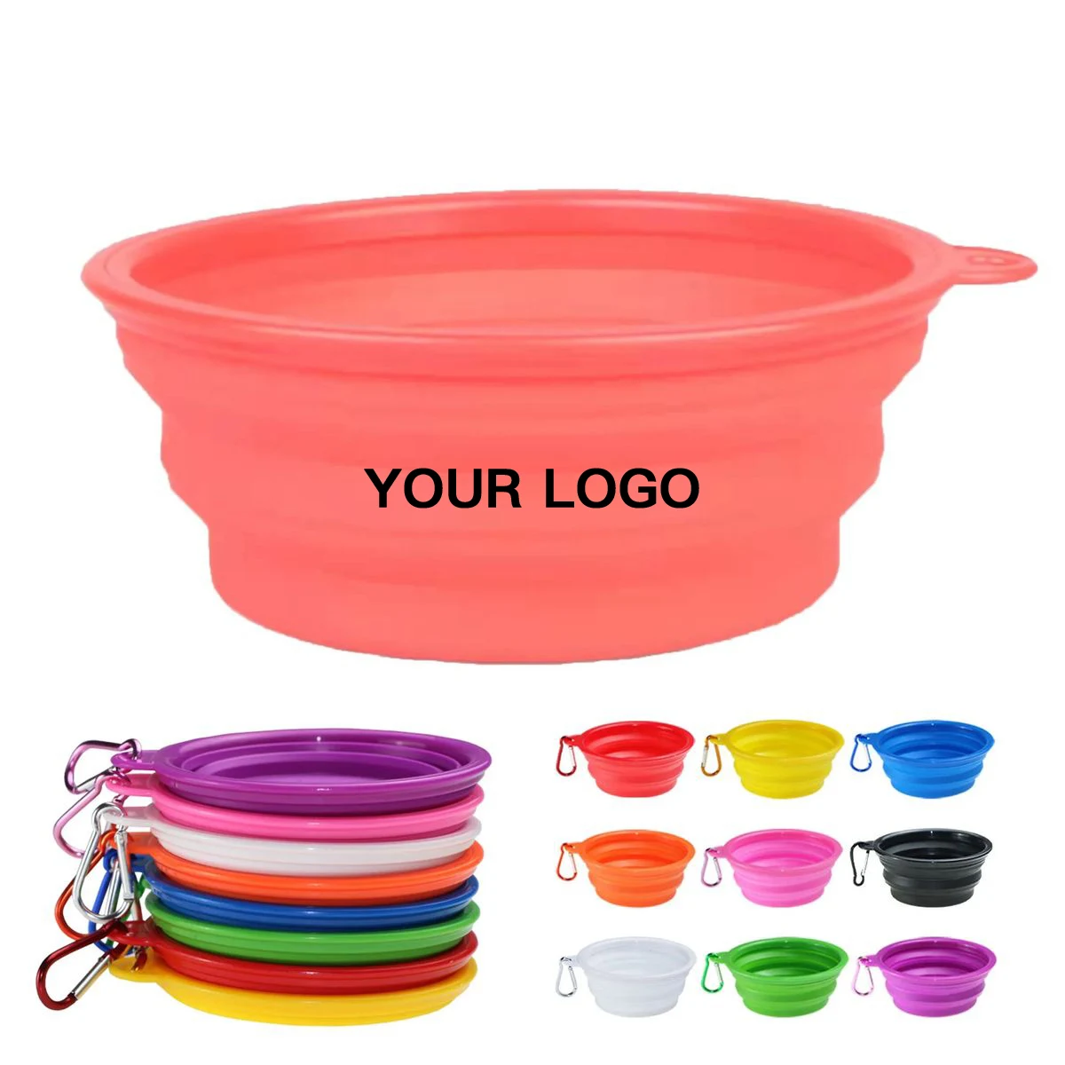 Foldable TPE and ABS Pet Feeding Bowl 1
