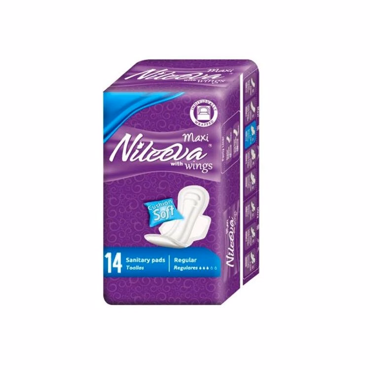 Maxi Pads with Wings - Cotton Dry Cover Regular