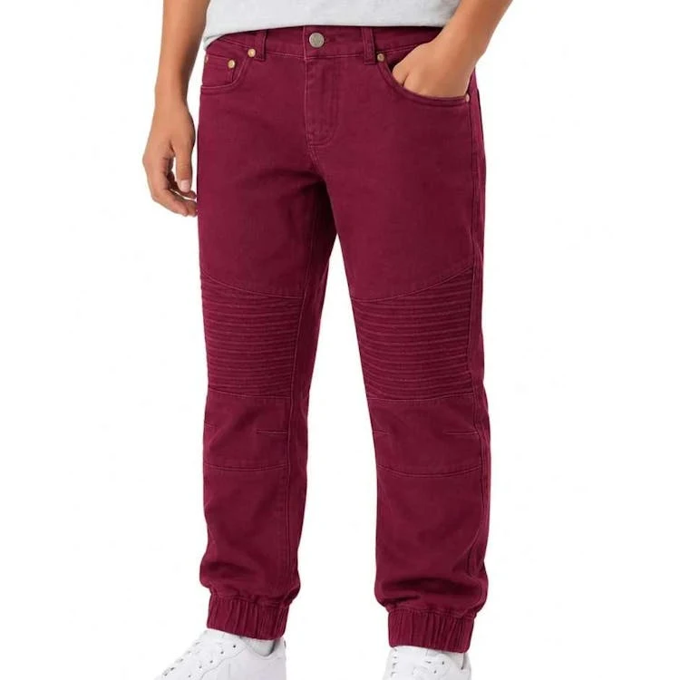 Boys' Joggers - Burgundy Size 8-16 1