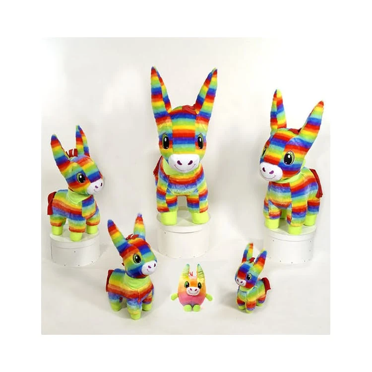 Donkey Plush Toys - Piata Colors 15" 1