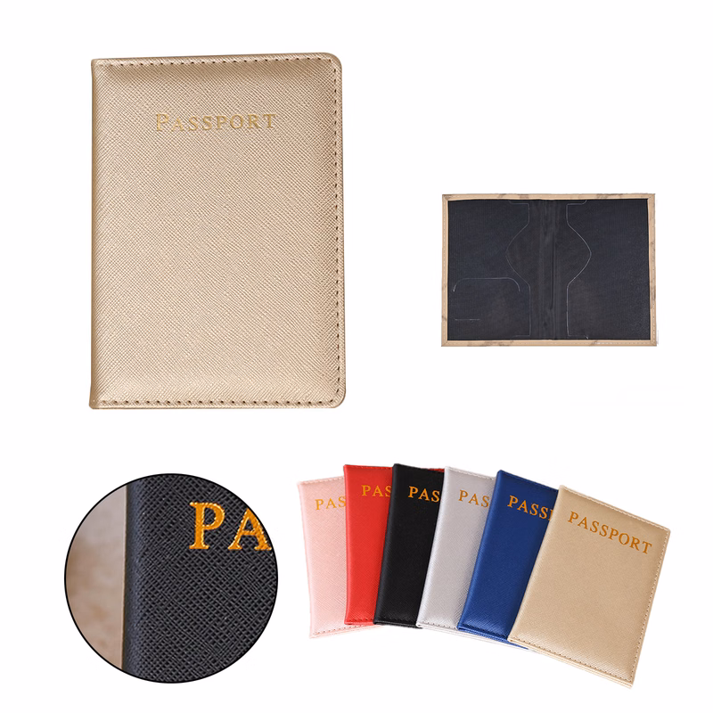 Portable Soft Leather Travel Passport Protective Case