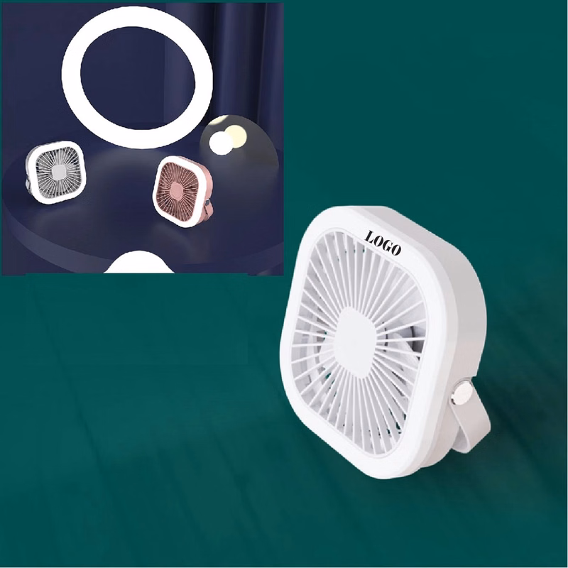 Portable Desk Fans With Led Light Hanging