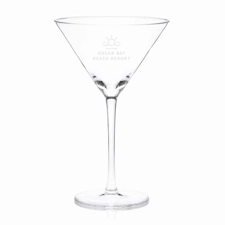 Viski® Stemmed Crystal Martini Glass, set of 2
