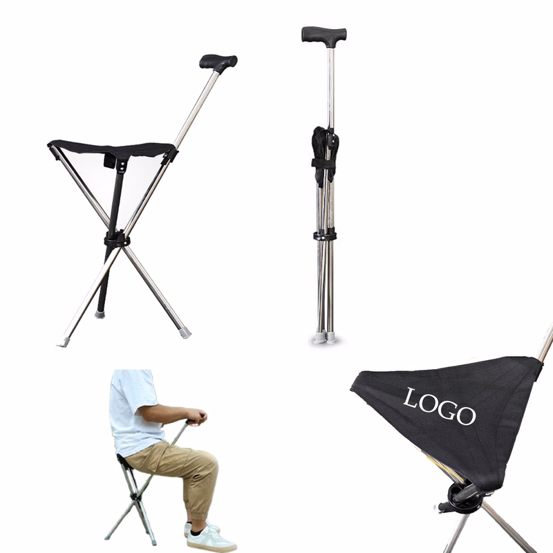 Foldable Walking Cane With Seat
