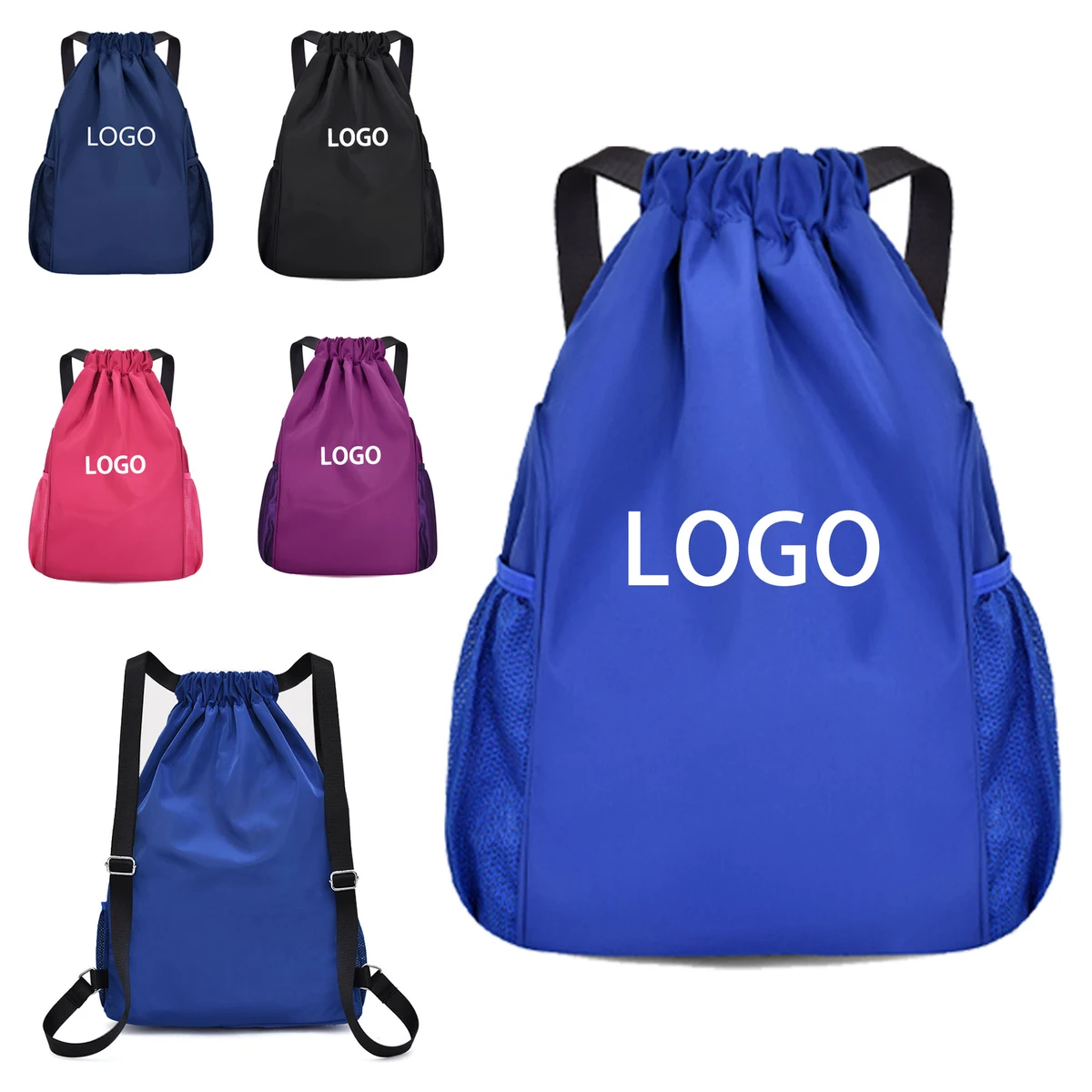 Outdoor Waterproof Large Capacity Sports Drawstring Backpack 1